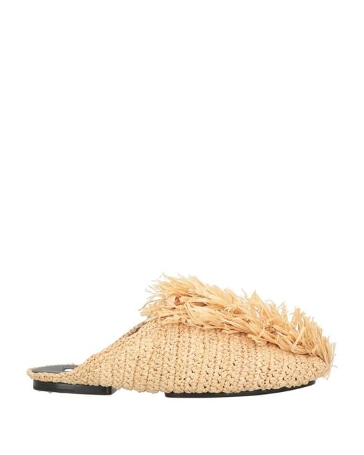 Jil Sander Mules & Clogs Natural Raffia