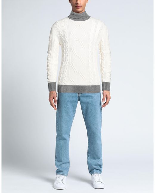 M.Q.J. White Turtleneck for men