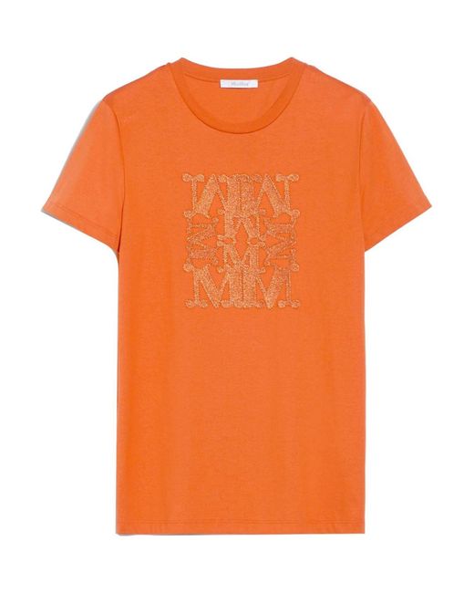T-shirt di Max Mara in Orange