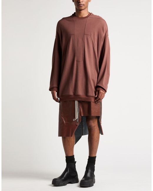 Rick Owens Brown Sweatshirt for men