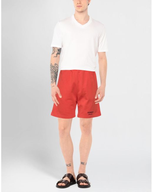 Dondup Red Shorts & Bermuda Shorts for men