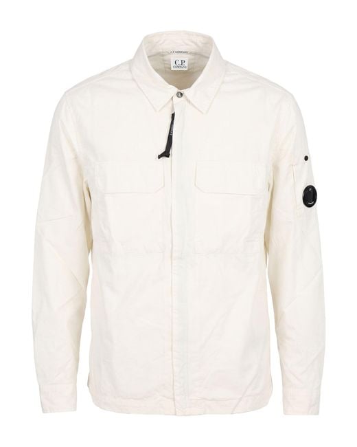 C P Company Natural Cream Shirt Cotton for men