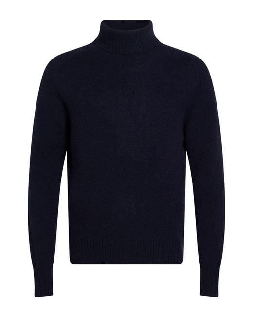 Brooksfield Blue Turtleneck for men
