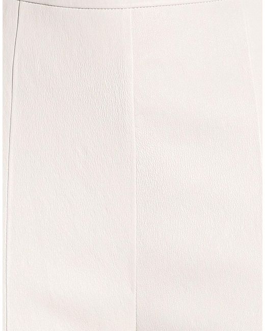 Desa Nineteenseventytwo White Light Pants Leather