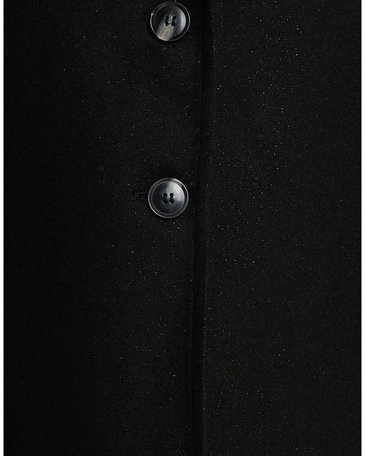 BCBGMAXAZRIA Black Coat Wool, Viscose, Polyester