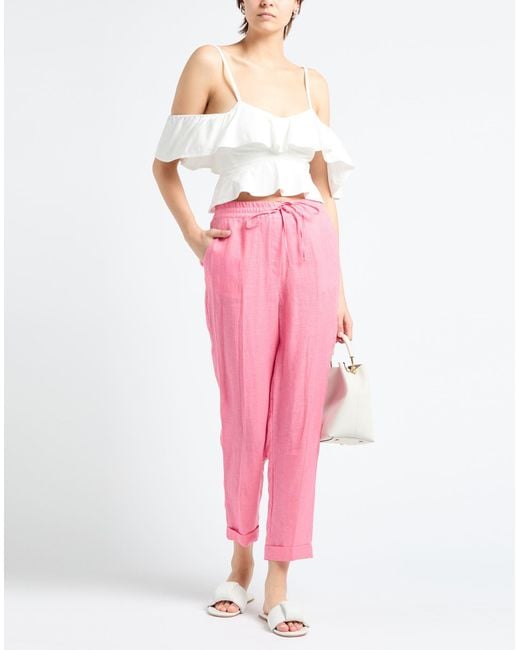 Ballantyne Pink Pants Linen