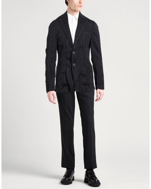 Barena Blue Midnight Blazer Linen, Cotton for men