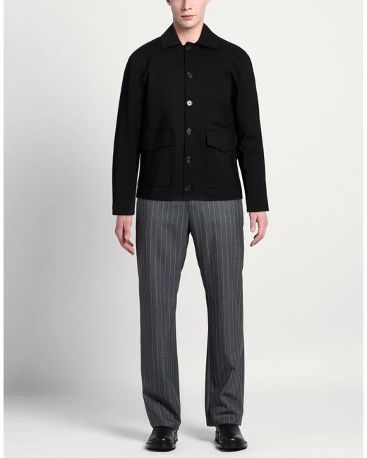 Exte Black Jacket Cotton, Nylon, Elastane for men