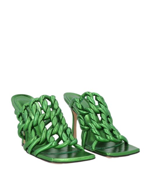 Sandali di Bottega Veneta in Green