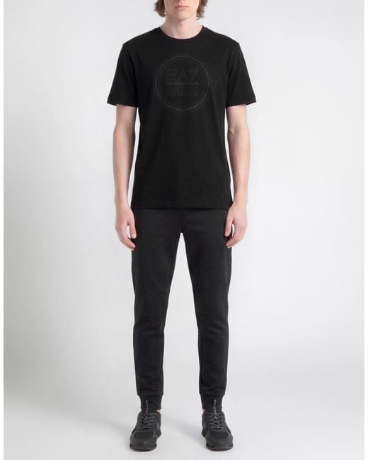 EA7 Black T-Shirts for men