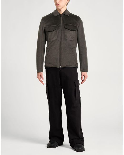KIRED Black Jacket Polyester, Acrylic, Wool for men