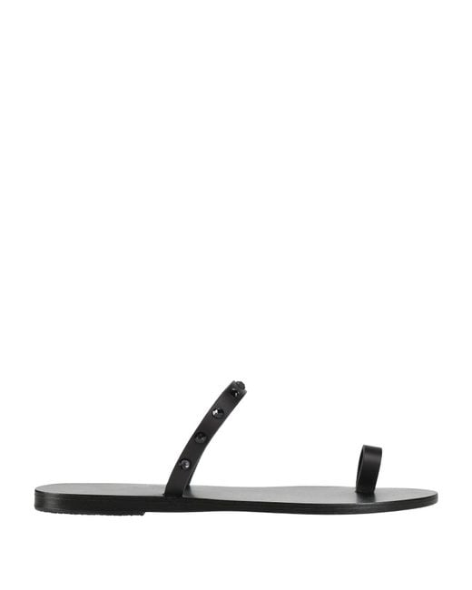 Ancient Greek Sandals White Thong Sandal Leather, Swarovski Crystal
