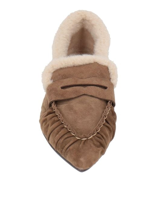 Ash Brown Babe Loafers Leather