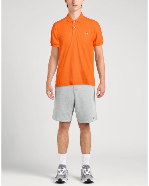 La Martina Orange Polo Shirt for men