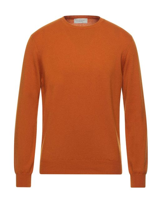 FILIPPO DE LAURENTIIS Orange Sweater for men