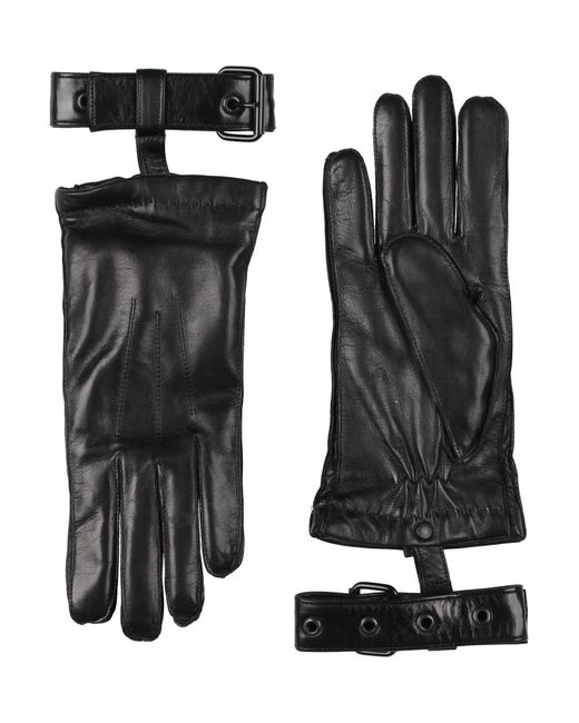Ann Demeulemeester Black Gloves