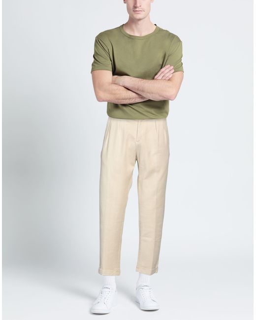 Paoloni Natural Denim Trousers for men