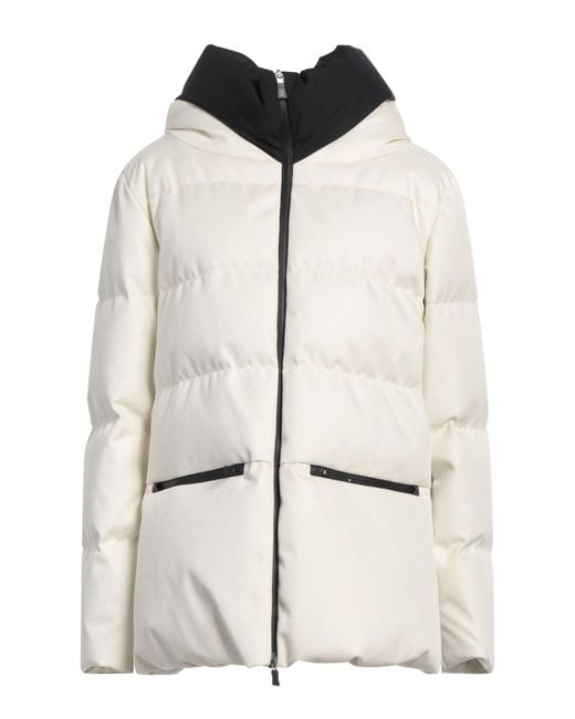 Herno White Ivory Puffer Polyester