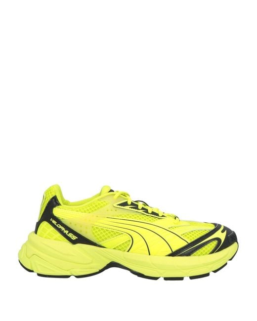 PUMA Yellow Sneakers Textile Fibers for men