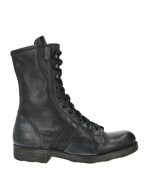 O.x.s. Black Ankle Boots Leather