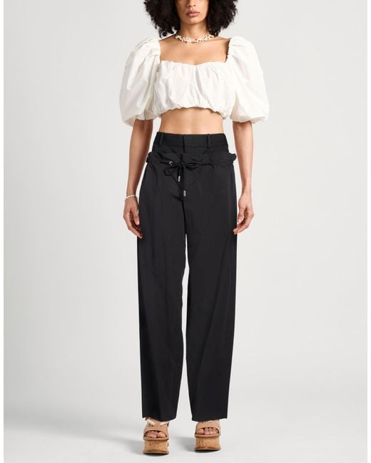 DSquared² Black Midnight Pants Cotton, Elastane