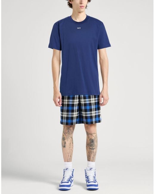 Off-White c/o Virgil Abloh Blue T-Shirt for men