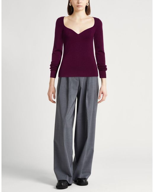 Semicouture Purple Sweater Virgin Wool