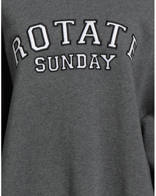 ROTATE BIRGER CHRISTENSEN Gray Sweatshirt Organic Cotton