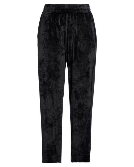 Gcds Black Pants Polyester, Elastane