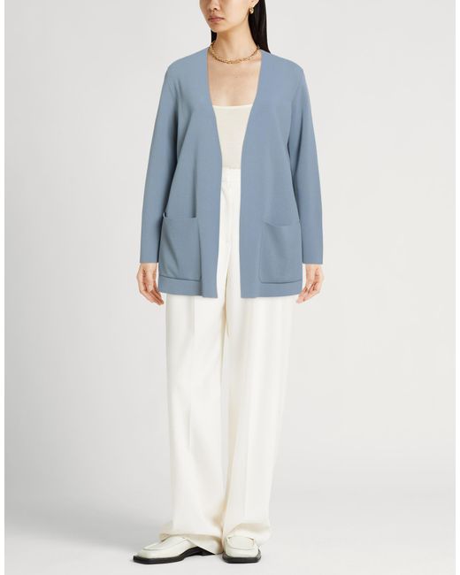 Fedeli Blue For Bongenie Grieder Cardigan Viscose, Organic Cotton