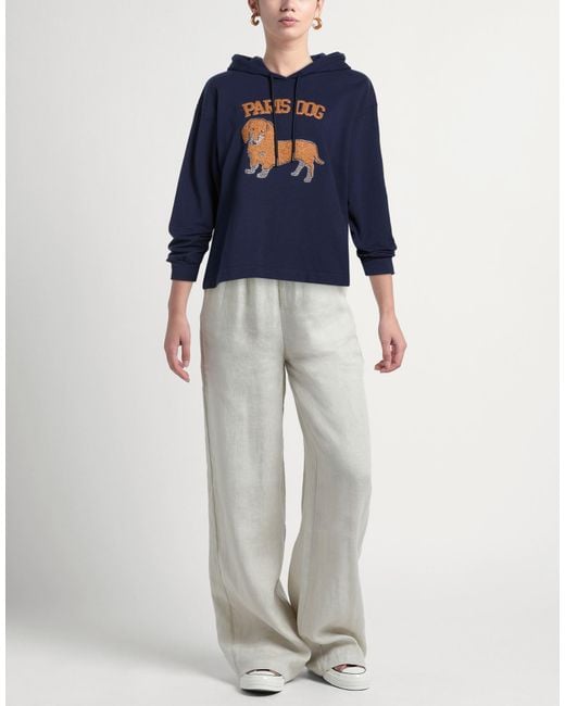 Oltre Blue Sweatshirt Cotton, Elastane