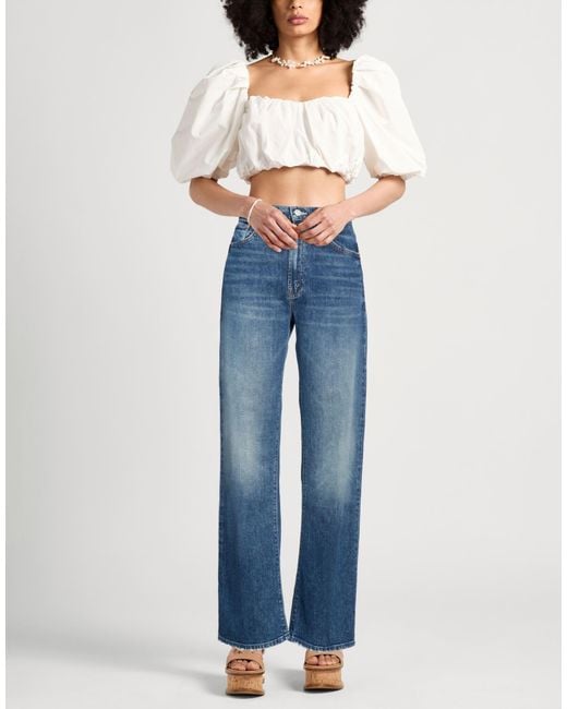 Mother Blue Superior Jeans Cotton, Elastane