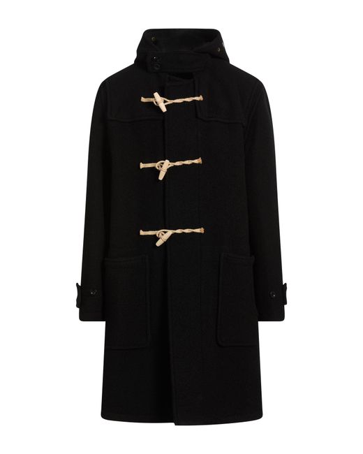 Gloverall Black Coat Wool, Polyamide for men