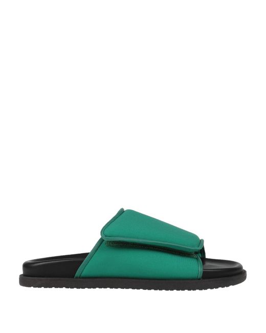 COPENHAGEN Green Sandals Textile Fibers