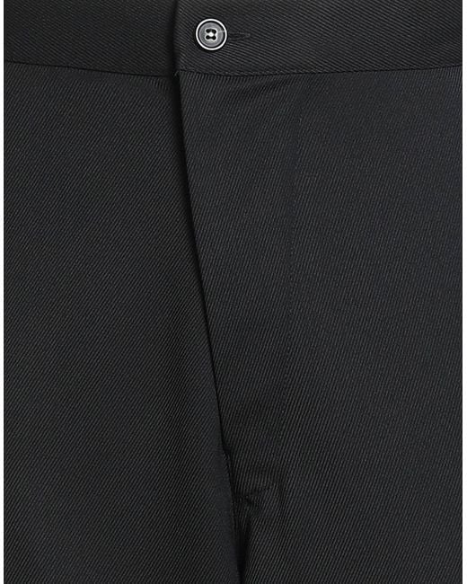 Grifoni Black Pants Polyester, Virgin Wool, Elastane for men
