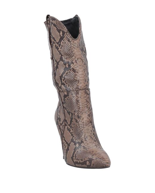 Ahilya Brown Khaki Boot Soft Leather