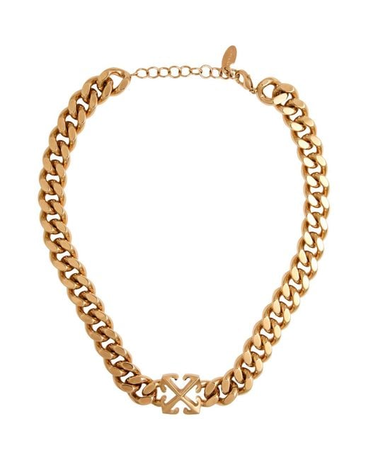 Off-White c/o Virgil Abloh Metallic Necklace Brass
