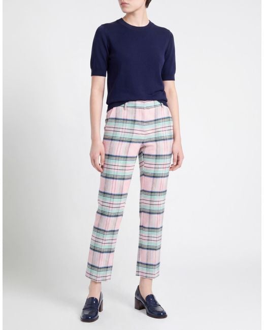 Jucca White Pants Cotton, Polyester, Linen