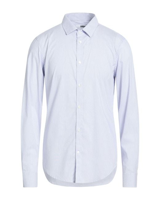 Grifoni Blue Shirt Cotton, Polyamide, Elastane for men