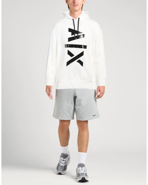 ARMANI EXCHANGE White Sweatshirt for men