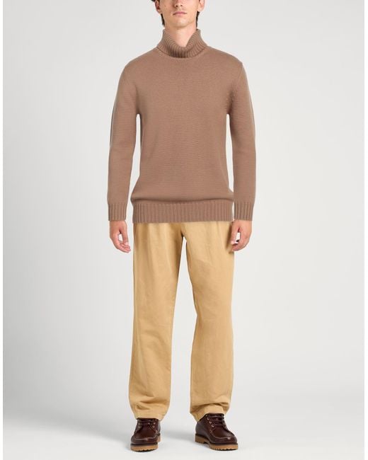 Alpha Studio Brown Turtleneck for men