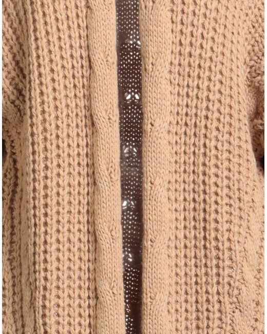 MILVA MI Natural Camel Cardigan Viscose, Wool, Alpaca Wool