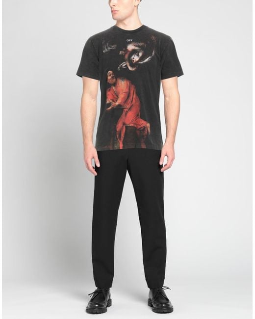 T-shirt Off-White c/o Virgil Abloh pour homme en coloris Black