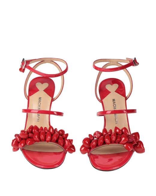 Mach & Mach Red Sandals