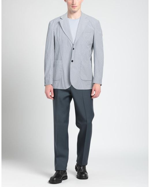 MARCIANO BY GUESS Blue Blazer Cotton, Elastane for men
