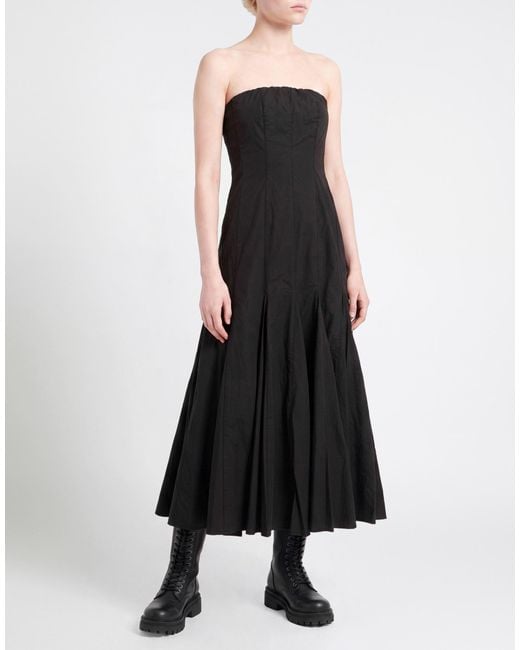 ALESSIA SANTI Black Midi Dress Cotton