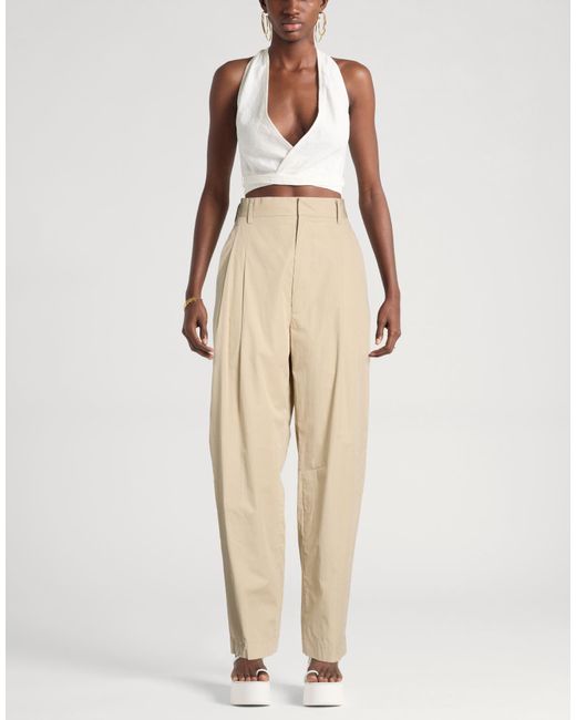 Hache Natural Pants Cotton