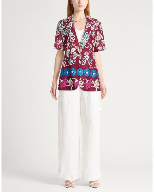 Dixie Red Blazer Cotton