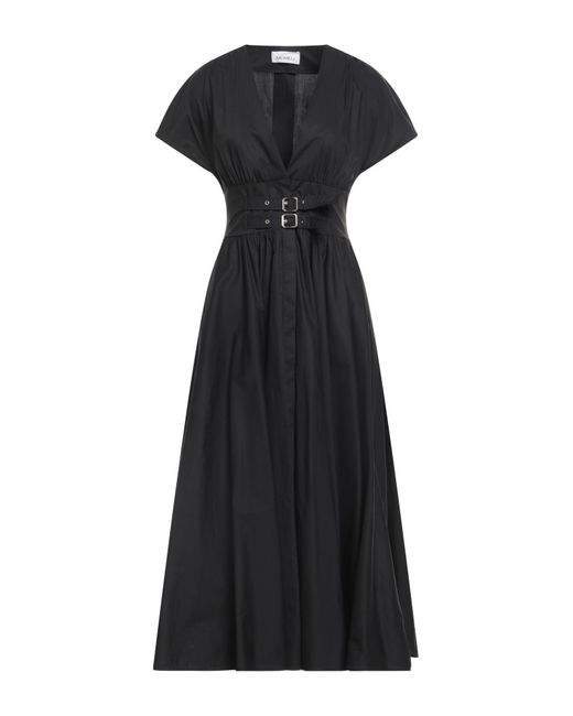 MEIMEIJ Black Midi Dress