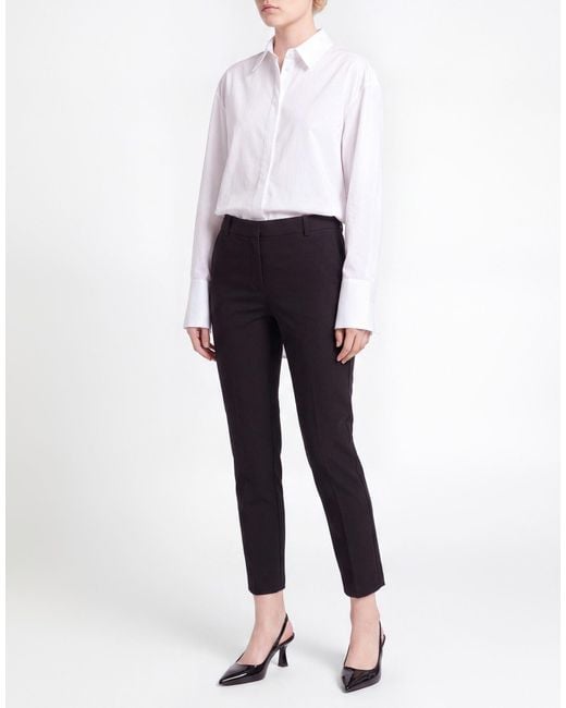 Marella Black Pants Polyester, Elastane